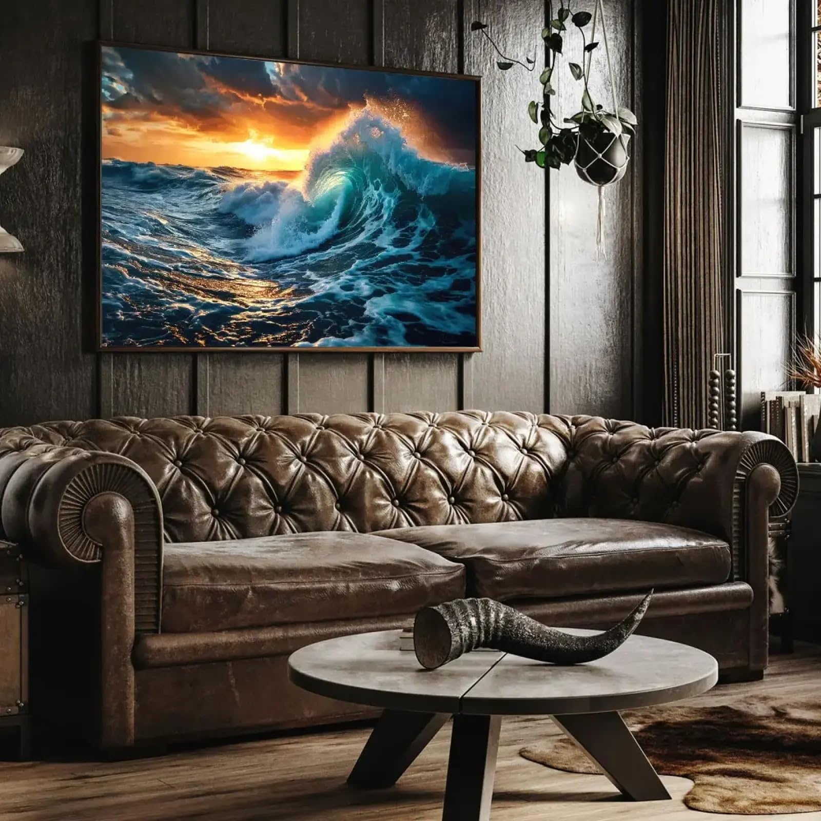 Toiles de vagues de plage affiches paysage impressions art mural salon - 6