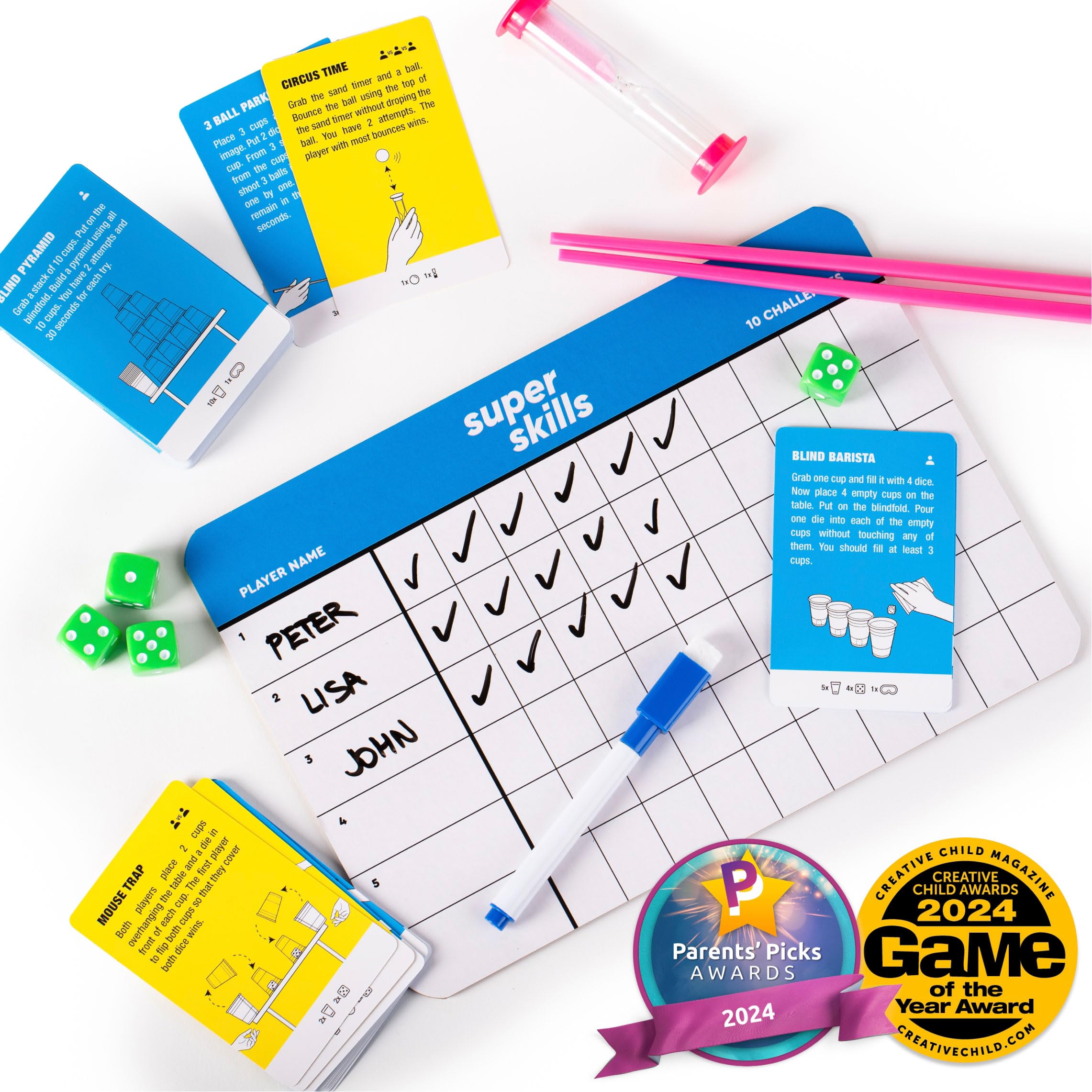 Super Skills Party Games for Teens, Kids, Adults - Fun Family Board Game — Amazon image 7