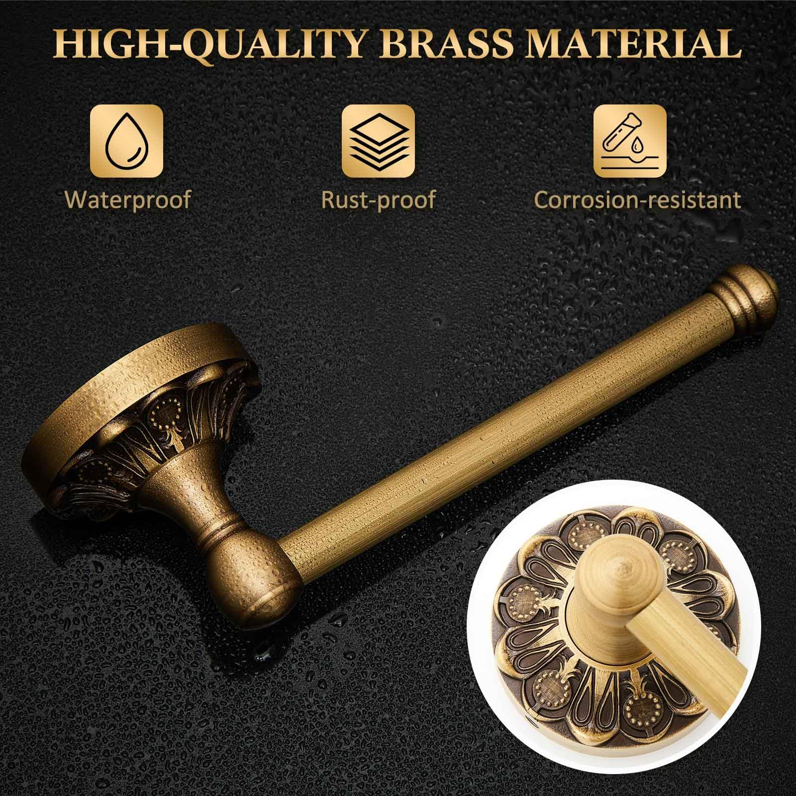 2 Pcs Toilet Paper Holder Towel Ring, Brass, Semi Circular — Amazon image 4