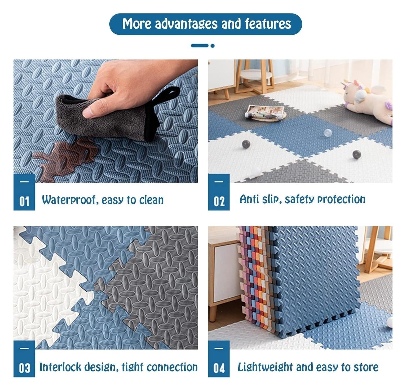 Soft Foam Sensory Tiles - Interlocking Floor Tiles