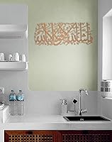 Vista 28 de MashaAllah - Arte de pared islámico de metal grande, decoración de pared islámica, regalos musulmanes, caligrafía árabe de metal plateado Masha
