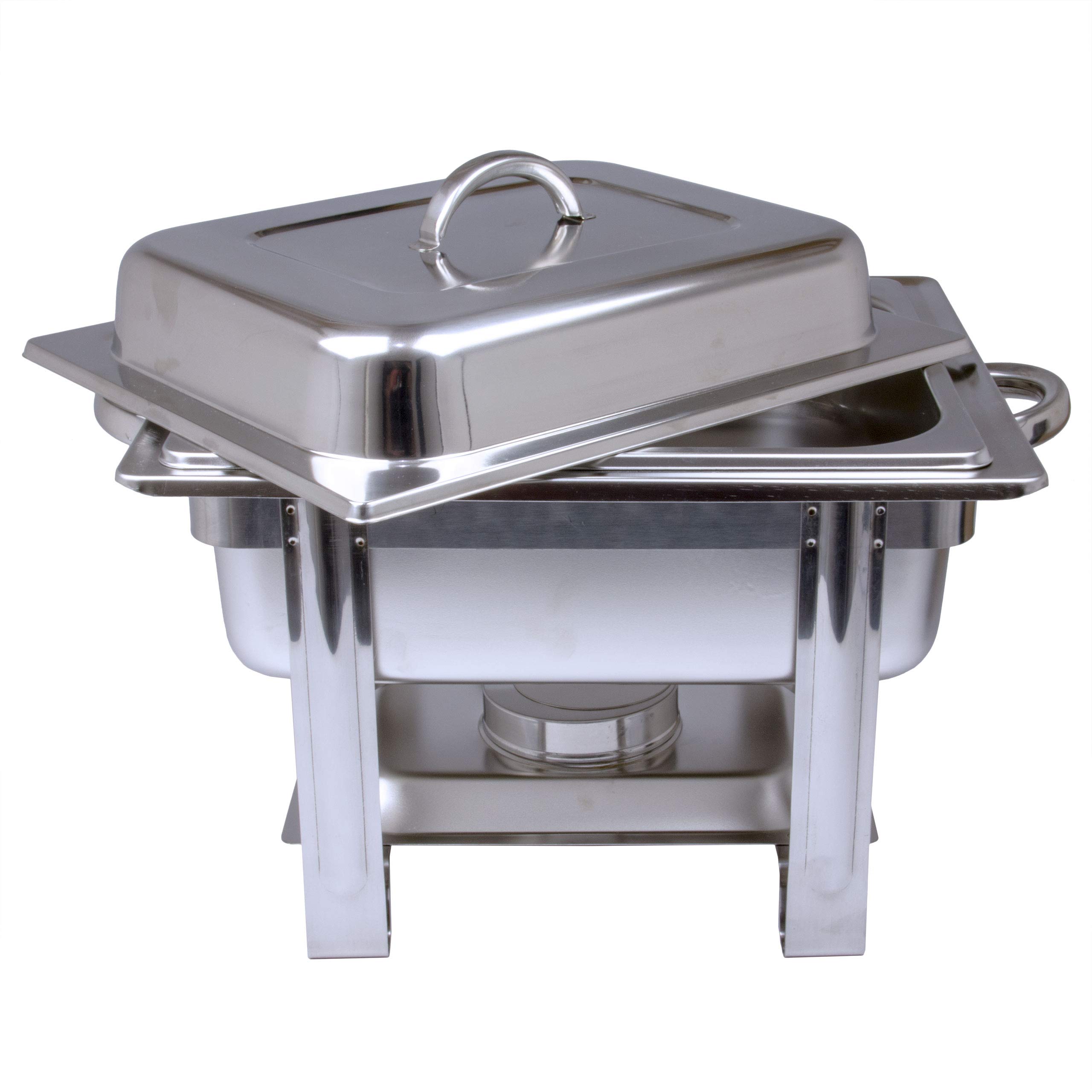 Edelstahl Speisenwärmer 1/2 Warmhaltebehälter Chafing Dish 4,0 Liter