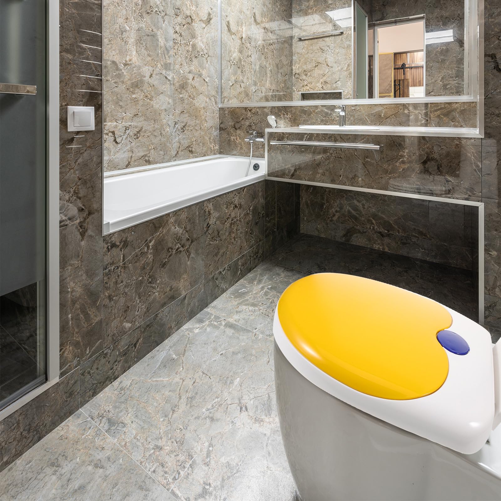 Tavoletta Wc a Forma U, Pp, Installazione Stabile