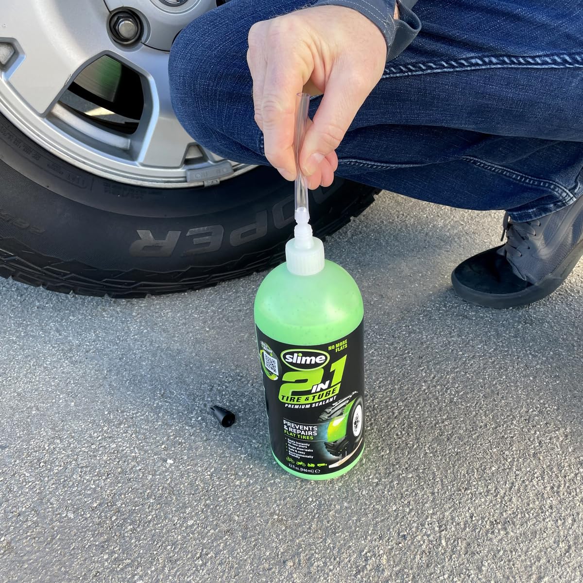 Puncture-Proof Your Adventures: Slime 2-in-1 Tire & Tube Sealant Review