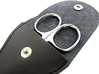 Vista 6 de Rounded Stainless Steel Small Facial Hair Scissors, 3.7 Inches - Rounded Tip Scissors for Nose Hair, Mustache, Beard, Eyebrows, Eyelashes & Baby