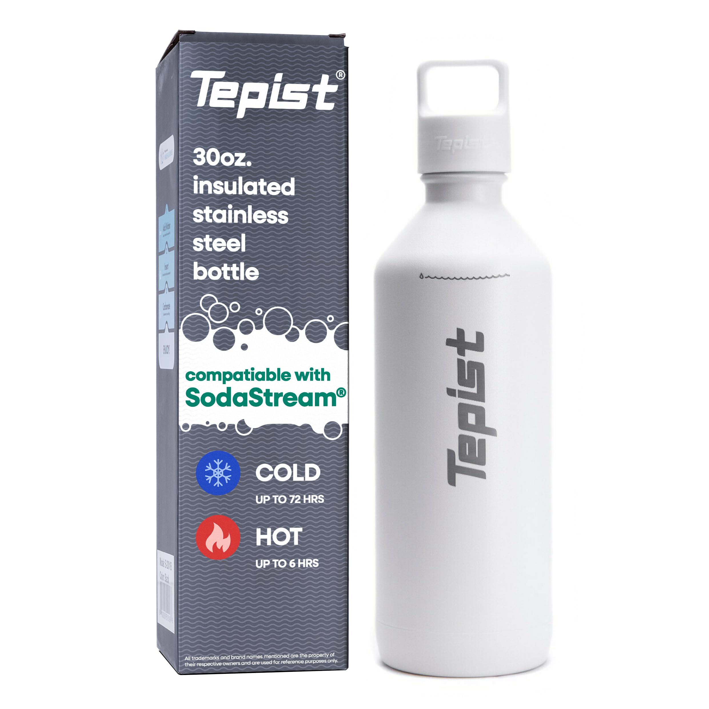 Amazon.com: Tepist ThirtyO 30oz Stainless Steel Bottle Compatible