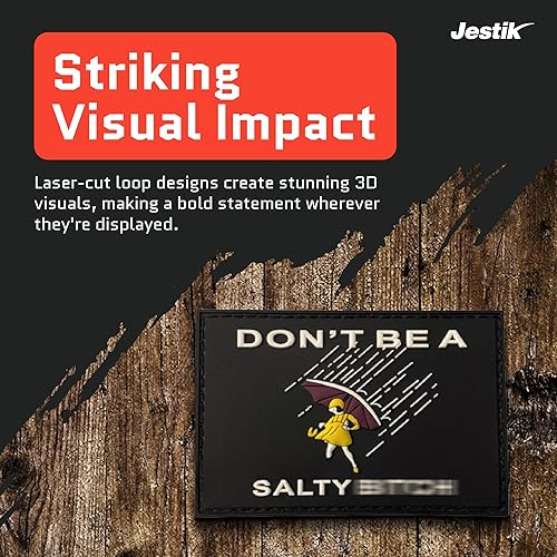 Miniatura 5 de Don't Be A Salty Creative Humor - Parche táctico militar para moral, divertidos parches tácticos, cierre de gancho y bucle de goma de PVC, parches