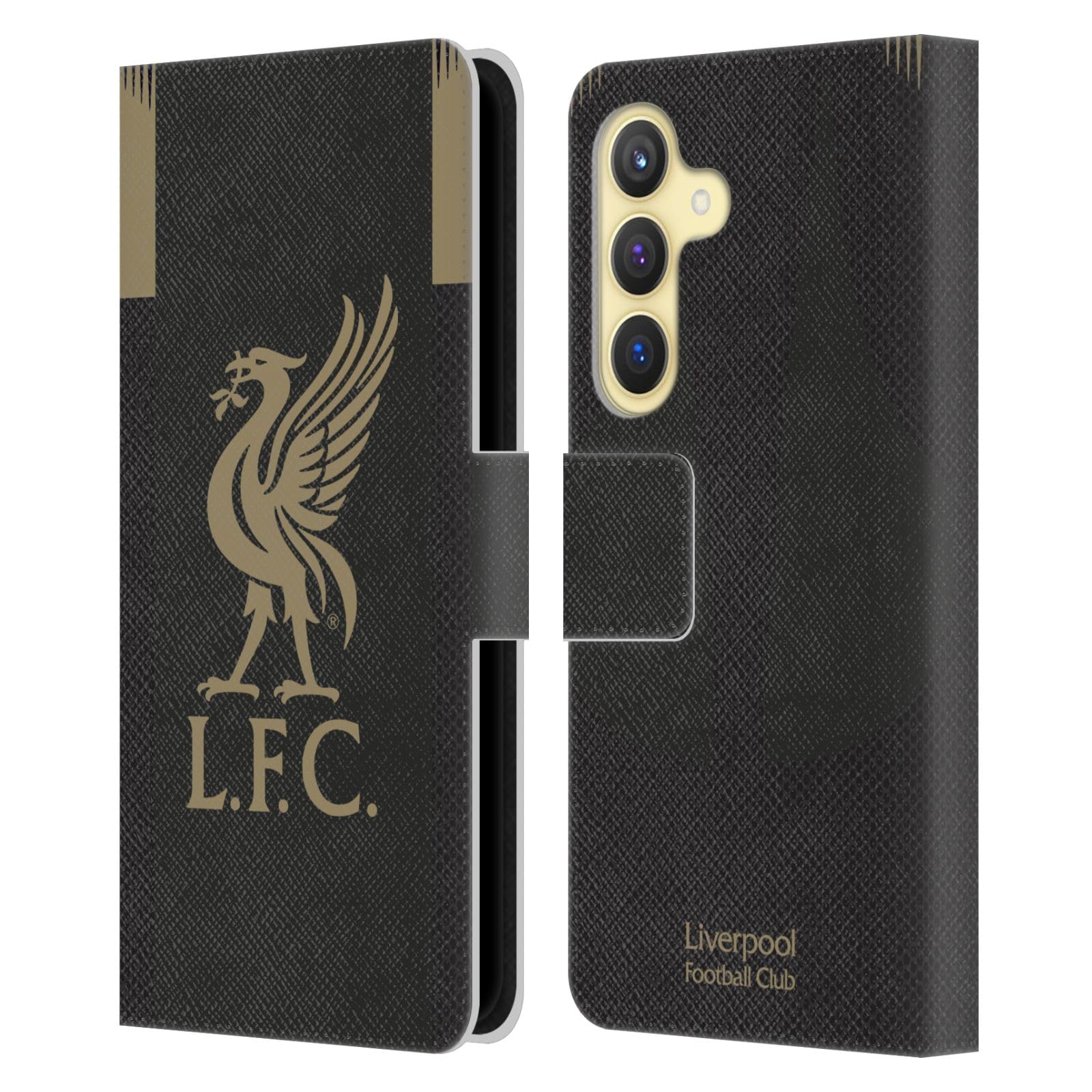 Head Case Designs Officially Licensed Liverpool Football Club Home Goalkeeper 2019/20 Kit Leather Book Wallet Case Cover Compatible With Samsung Galaxy S24 5G