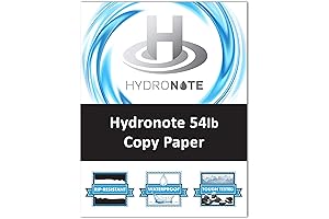 Terraslate Waterproof Paper: Hydronote 54lb Multipurpose Copy Paper