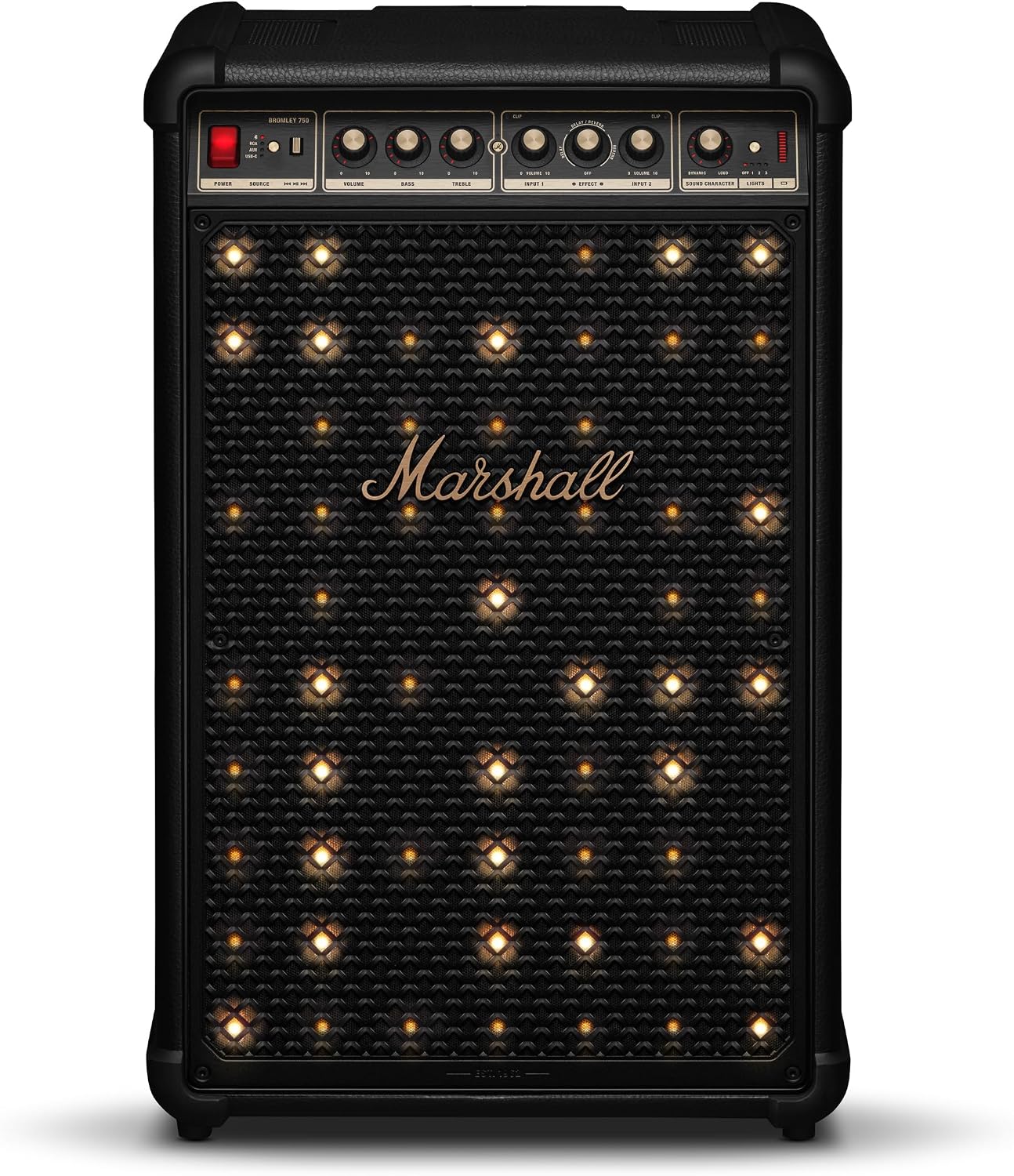 Marshall Bromley 750 Portable Party Speaker - Black and Brass