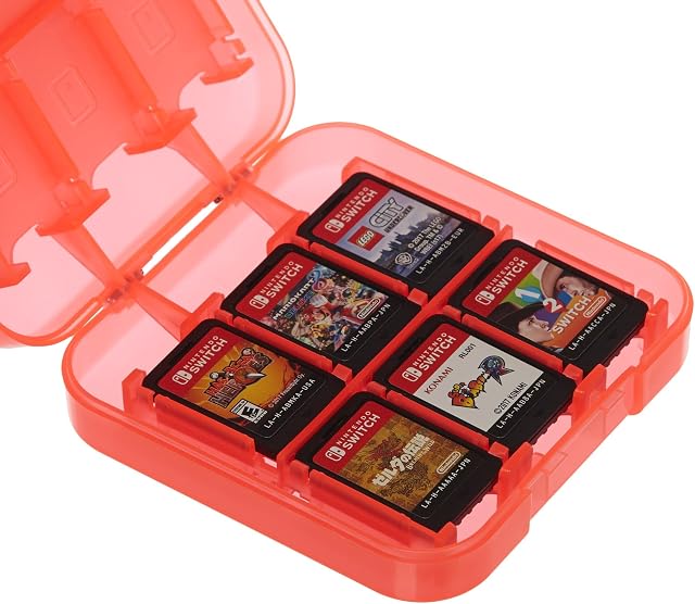 Amazon Basics Game Storage Case for Nintendo Switch - Red