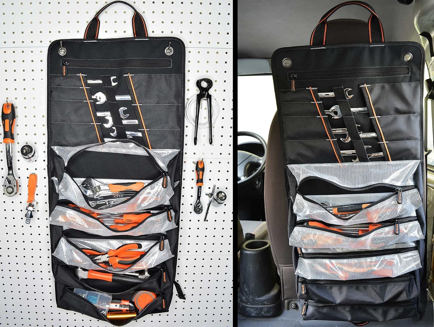 WELKINLAND Sac à outils enroulable pour homme, pour mécaniciens, électriciens et motocyclistes