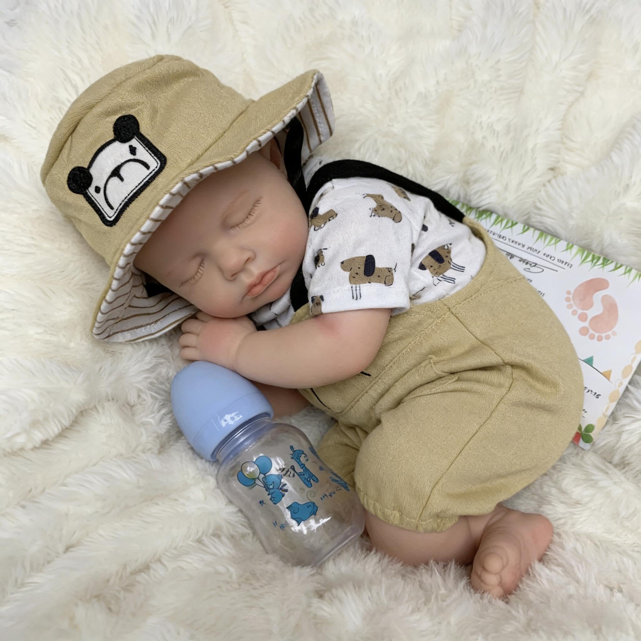 RXDOLL Realistyczne lalki Reborn Baby Dolls Boy silikonowe na całe ciało, winylowe, prawdziwe życie, noworodek, lalka, wygląda prawdziwie, anatomicznie poprawnie, lalki dla dzieci od 3+