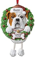 Vista 11 de Elfos - Adornos de Navidad personalizados para perros, corona de bulldog francés y adorno para la primera Navidad de los amantes de los perros