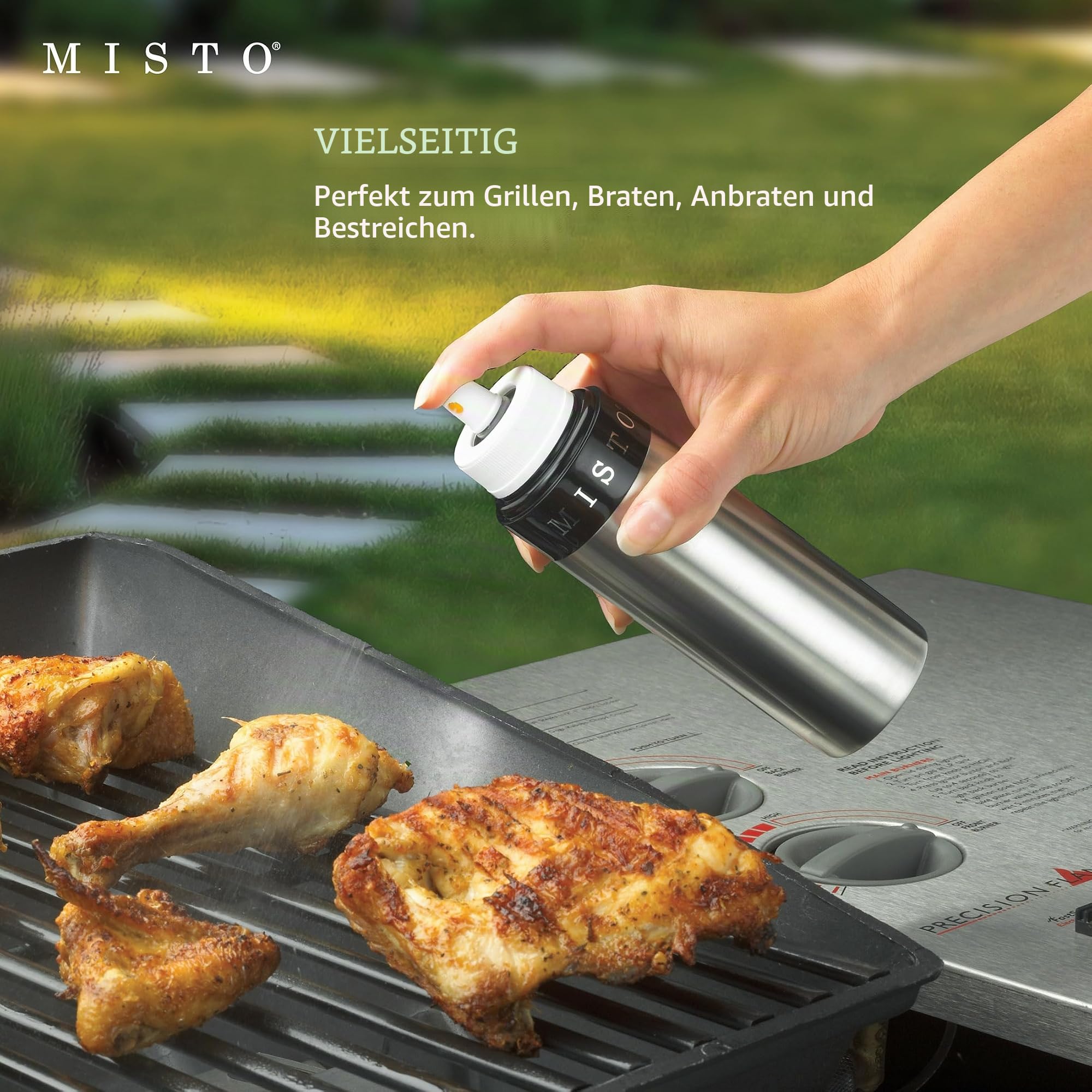 MISTO 5104222 Ölsprüher, Aluminium, Silber