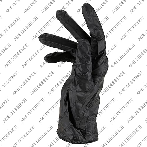 Miniatura 2 de AME D'ESSENCE (100 unidades)  Guantes de nitrilo desechables sin polvo negro, tallas S, M, L y XL, sin látex