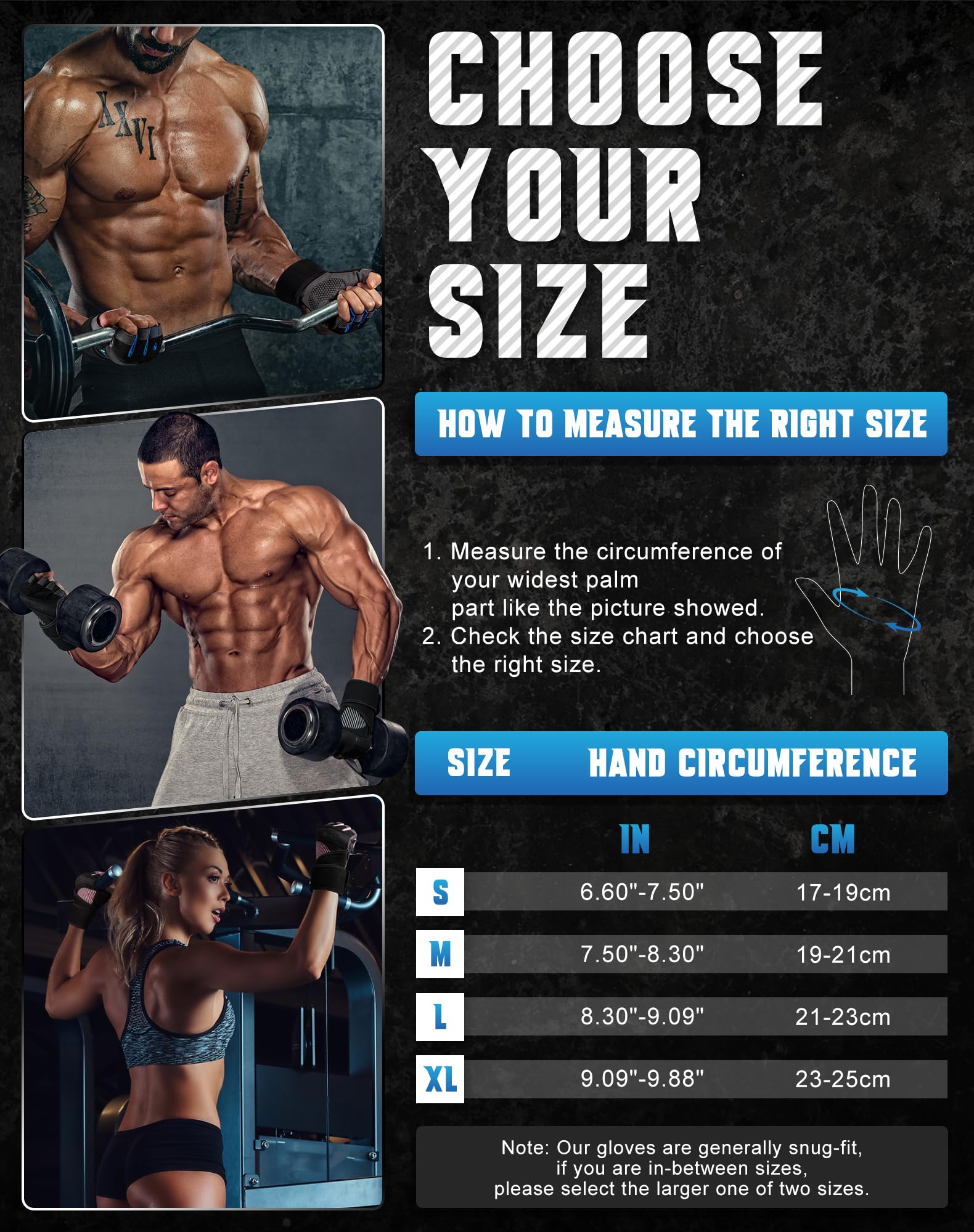 COFIT Guanti da Palestra Traspiranti, Antiscivolo Guanti da Fitness con Supporto per il Polso Uomo e Donna per Sollevamento Pesi, Esercizio Fisico, Allenamento, Gym, Bodybuilding