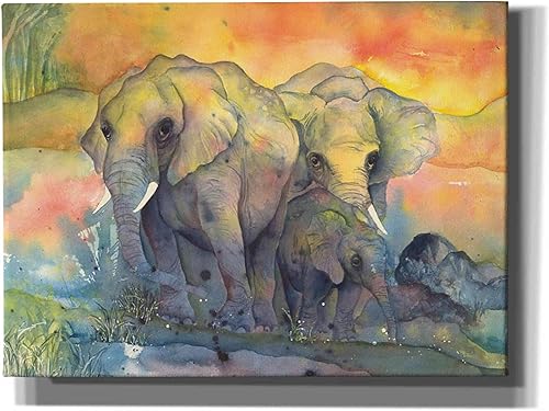 Epic Graffiti 'Elephants Crop' por Chris Paschke, lienzo para pared, 54 x 40 pulgadas