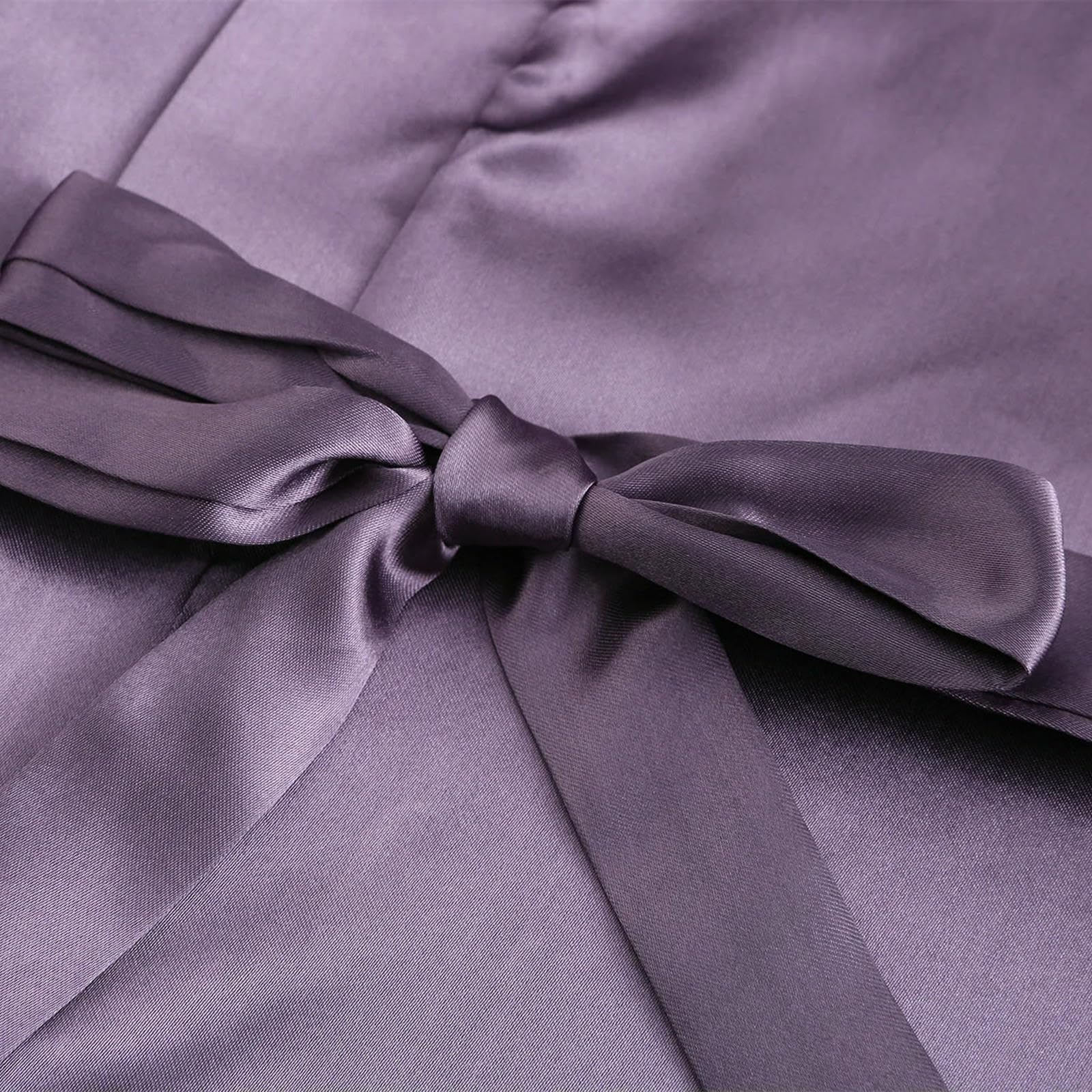 Accappatoio Donna Aokrobe Sposa da Seta Silk Donne Team Sorella Madre Doccia Regalo Damigella d'Onore Abiti Brevi-Come Foto Show_f-XL