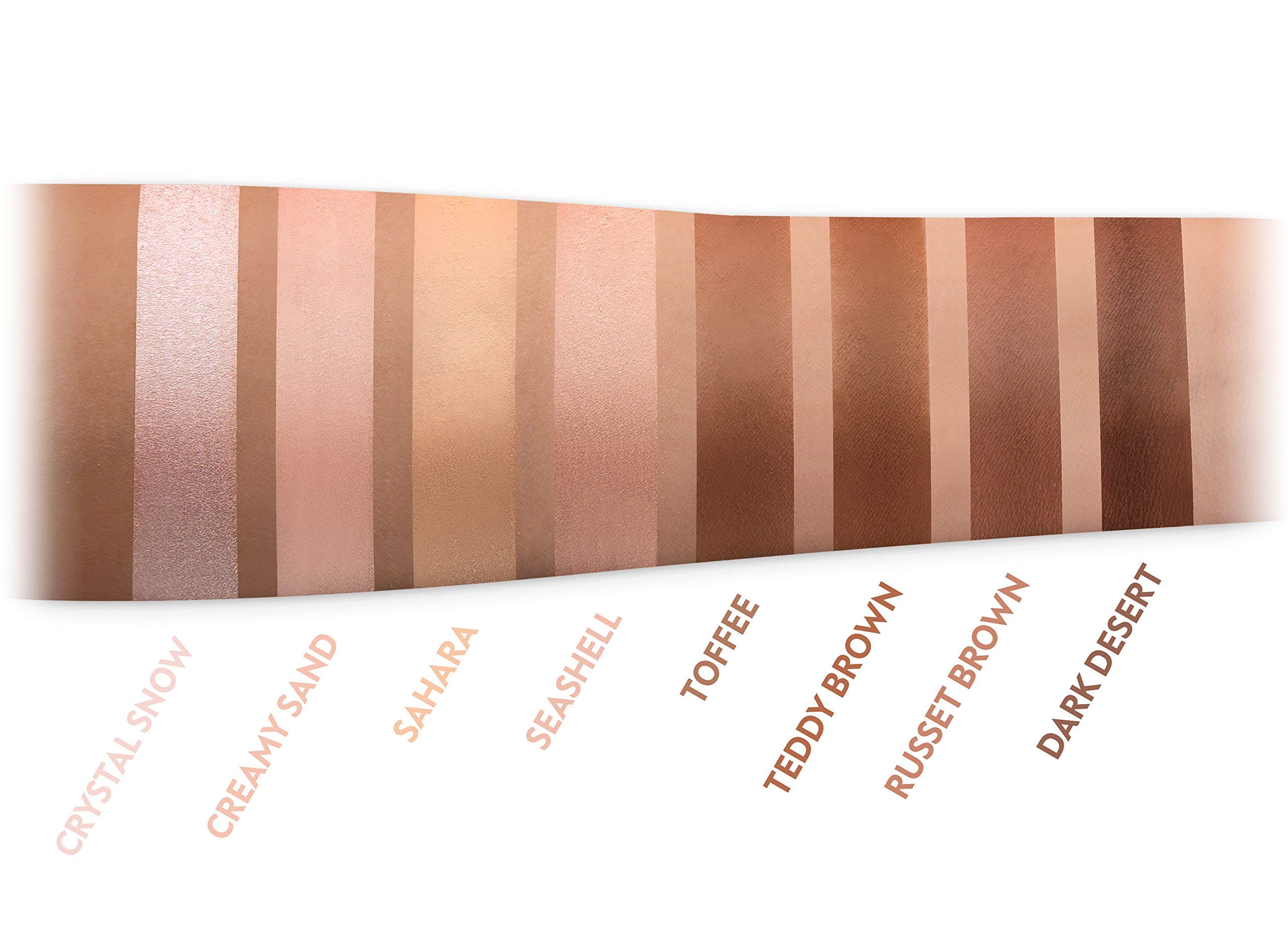 Pinselset Make-Up Von Luvia, Schminkpinsel & Luvia Contouring Palette - Prime Contour Mit Extra Leicht Verblendbarem Setting Powder, Bronzer, Kontur Puder & Highlighter Make-Up Für Jeden Hauttyp