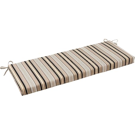 striped bench cushion