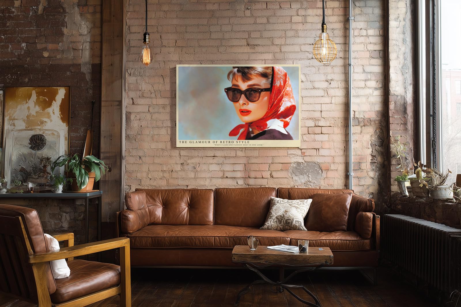 Paul Sinus Wandbild 150x100cm The Glamour of Retro Style – Klassische Modeikone im Look der 60er Jahre