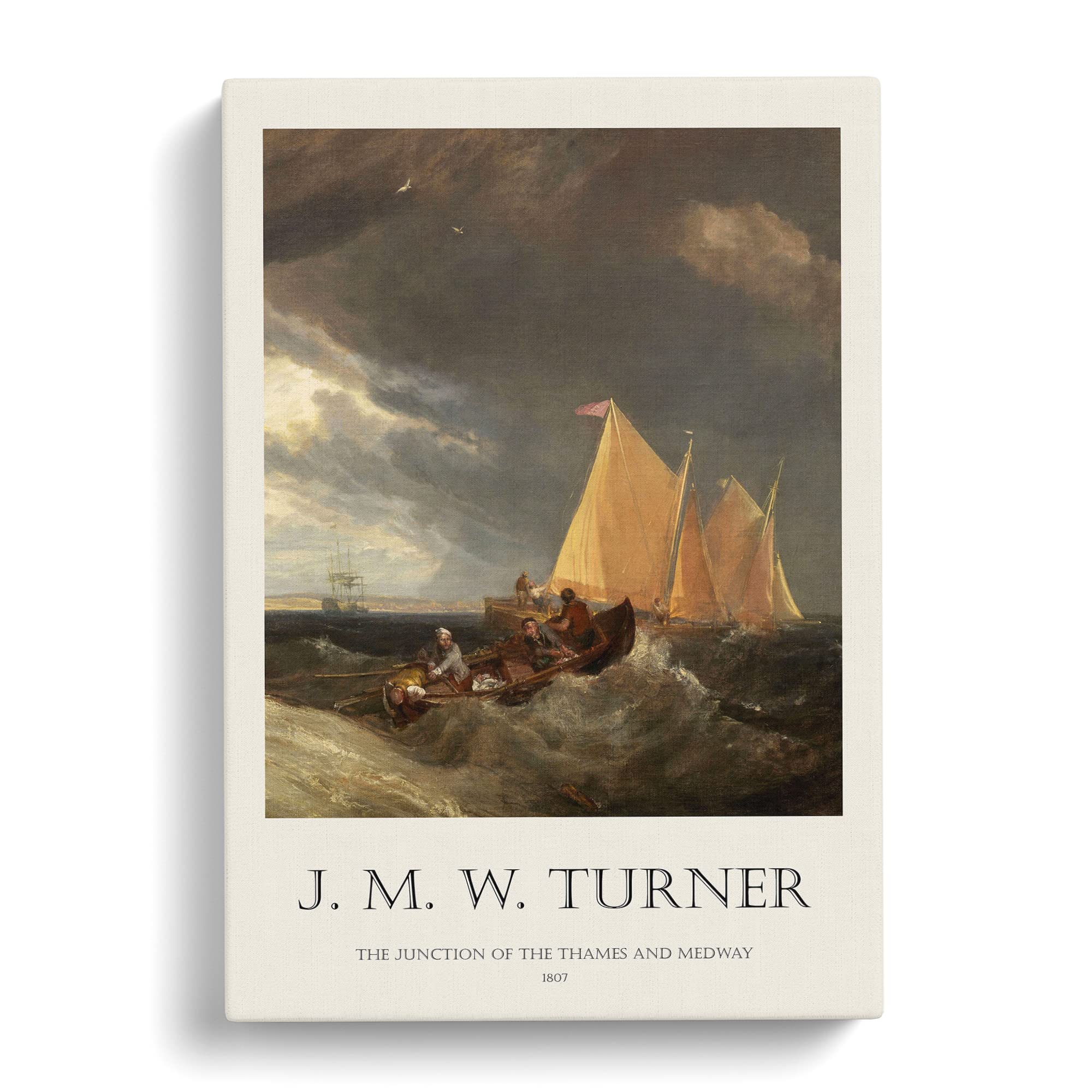 The Junction Of The Thames By Joseph Mallord William Turner Canvas Print, Mixed, 25L x 50W cm - Image 2