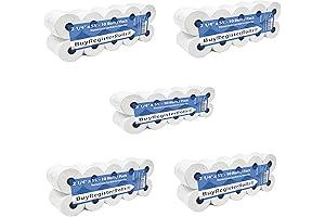 57mm x 30mm Thermal Paper Rolls for Verifone Ingenico First Data Terminals (50 Rolls)