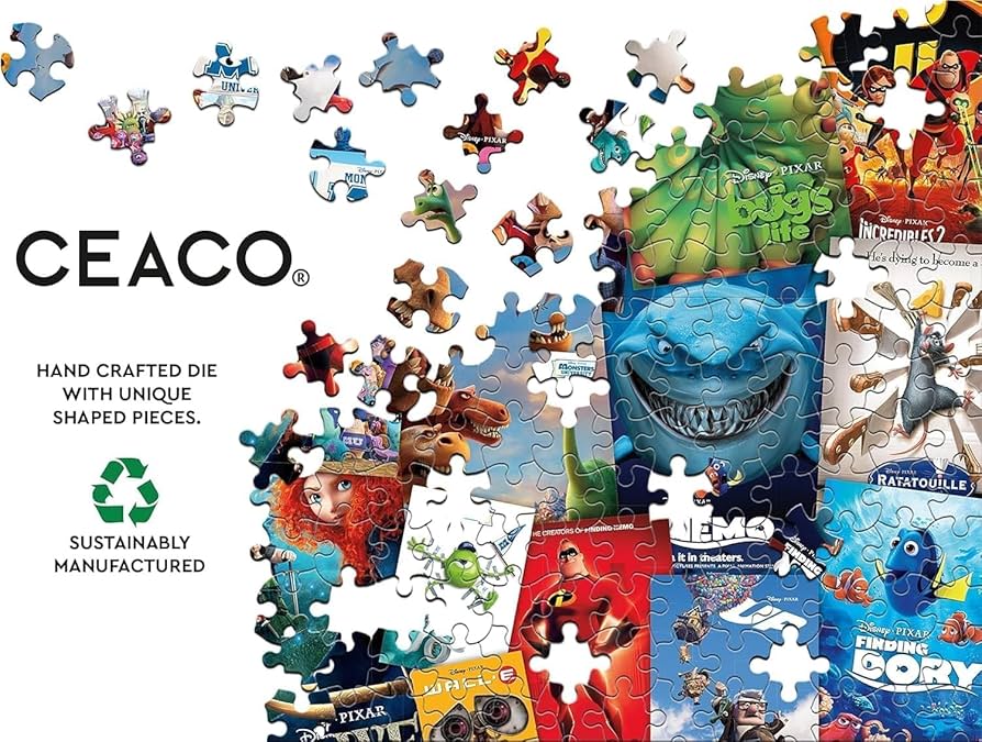 ピクサー映画　ジグソーパズル　額付き Amazon | Ceaco 2000ピース ディズニー/ピクサー - 映画ポスター