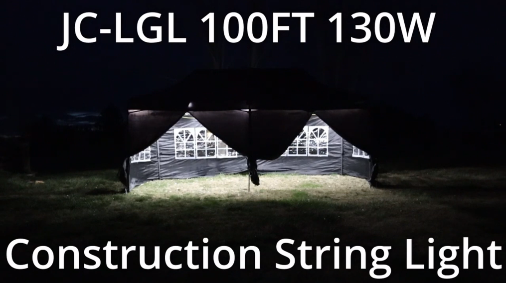 JC-LGL 50FT Construction String Lights 65W 8000LM LED String Work