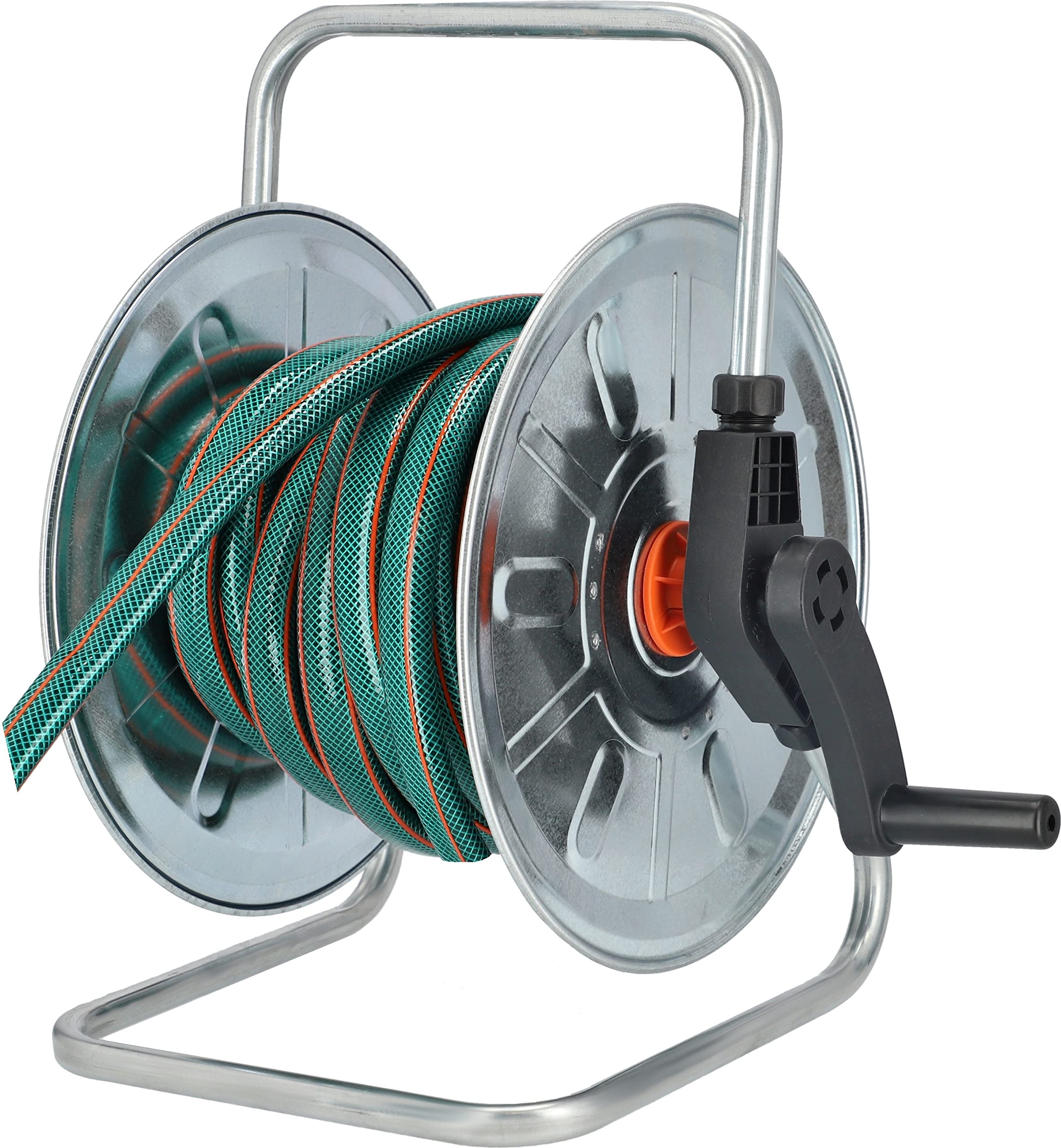 KOTARBAU® Schlauchtrommel mit Wandbefestigung 1/2'-50m Verzinkt Schlauchaufroller EIN Unverzichtbares Gerät für jeden Haushalt