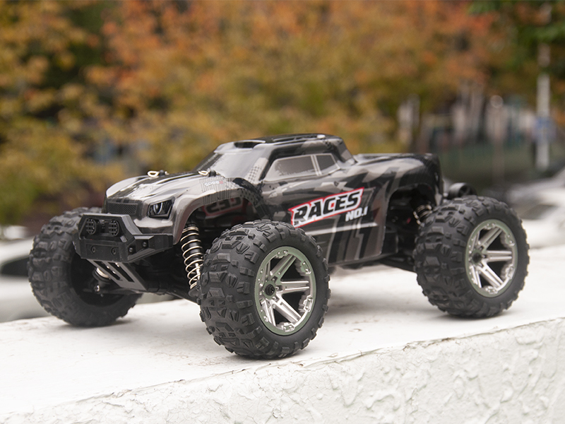 Dexinco RC Auto 4WD, op afstand bestuurbare auto, 1/18 schaal, 2,4 GHz, 40 km/u racewagen waterdicht offroad monster RC truck met 2 accu's 60 minuten looptijd speelgoed auto - rood