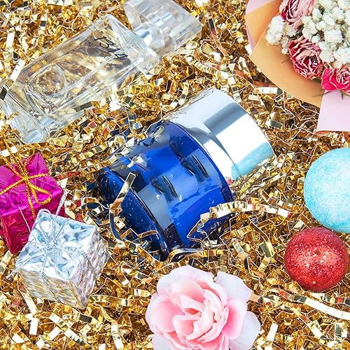 Miniatura 3 de Caleihd 5.29 oz de papel triturado de papel arrugado corte de hierba de papel para cajas de regalo, cestas de Pascua, envoltura de regalos y relleno