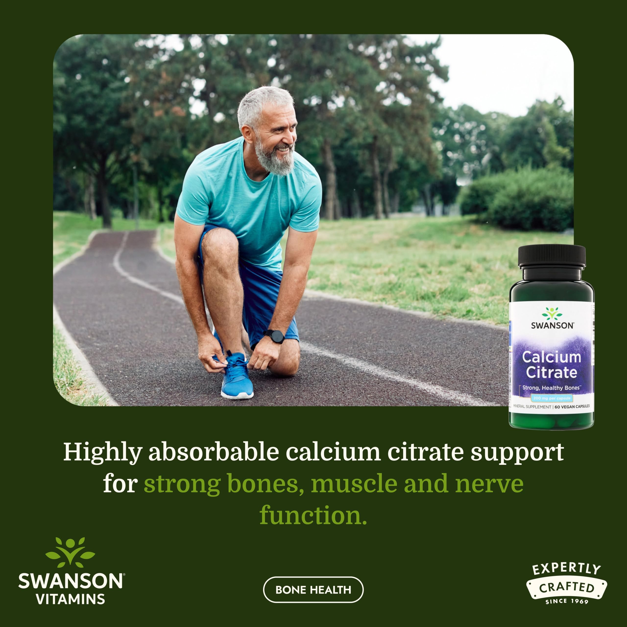 Swanson Calcium Citrate 200 mg 60 Caps — Amazon image 2