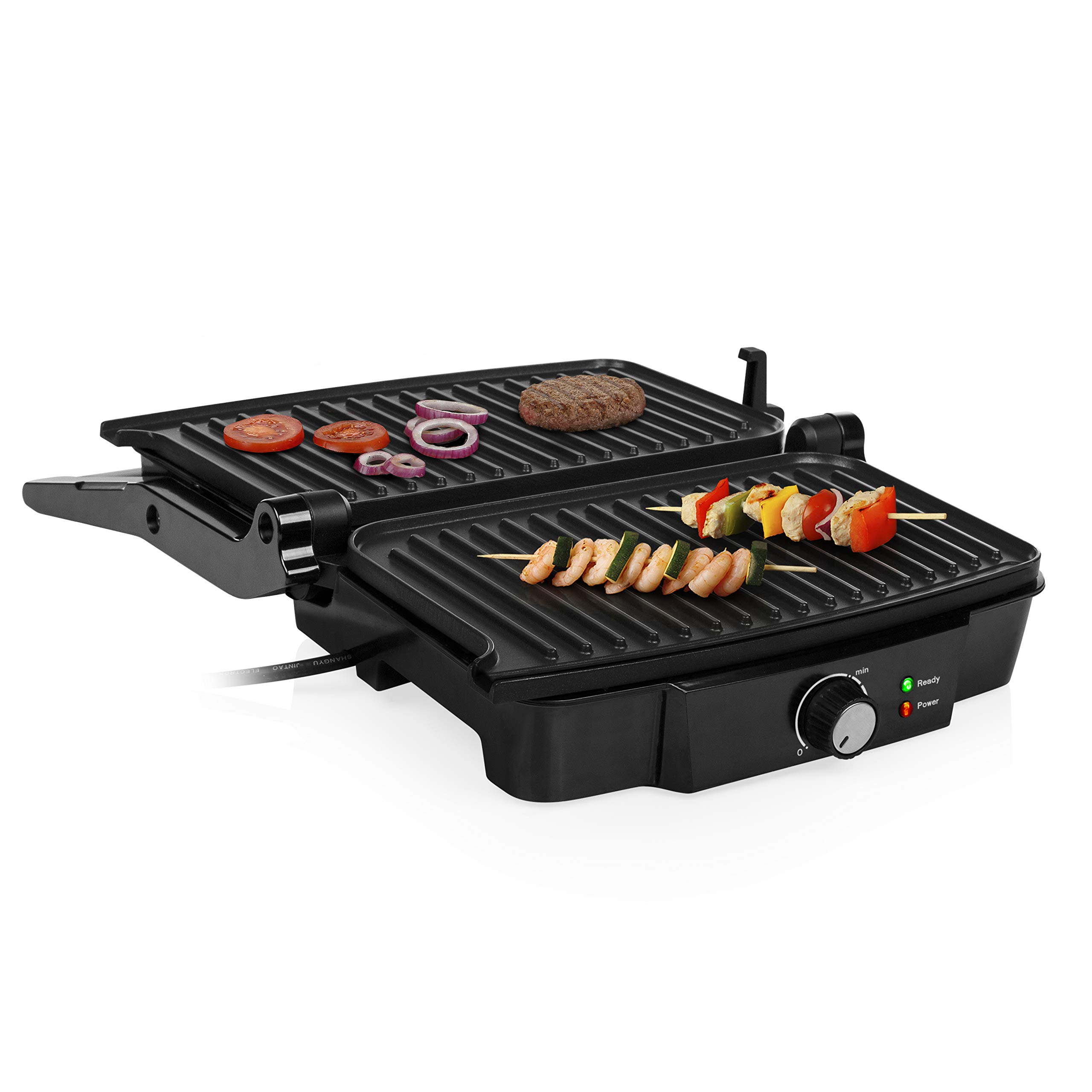Tristar GR-2852 Grill a Contatto Griglia elettrica, 1500 W, Acciaio Inossidabile, Nero