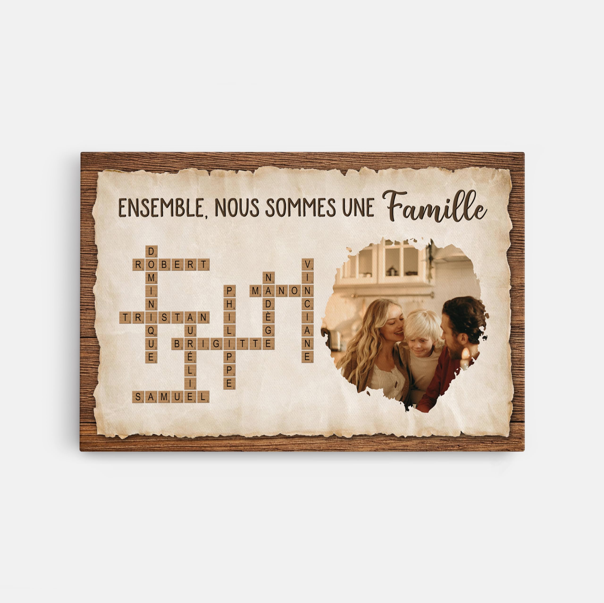 Ensemble Nous Formons Une Famille Version Couleurs D'Aquarelle Avec Ph Tshirt Famille Personnalisee