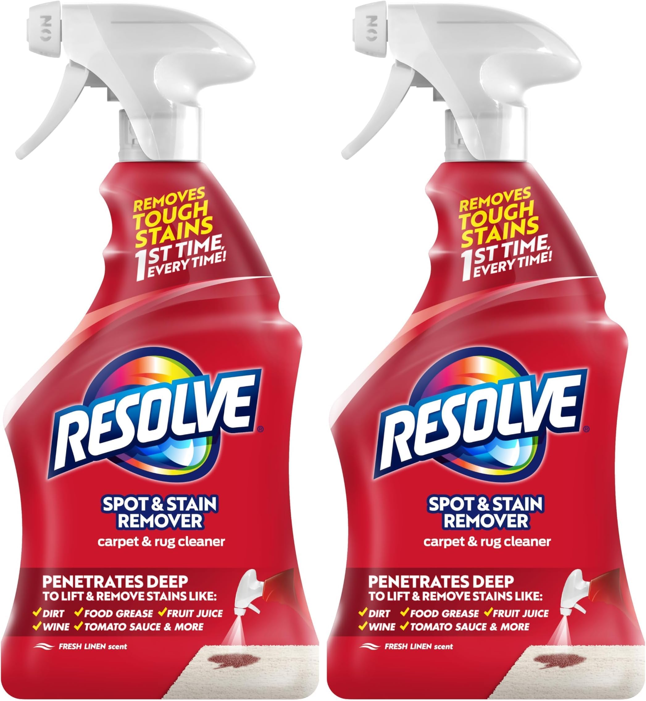 Carpet Triple Oxi Advanced Carpet Stain Remover, 22 Ounce (Pack of 2)