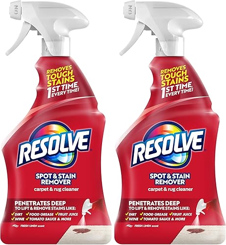 Resolve Carpet Triple Oxi Advanced - Quitamanchas para alfombras, 22 onzas (paquete de 2) de Reckitt Benckiser