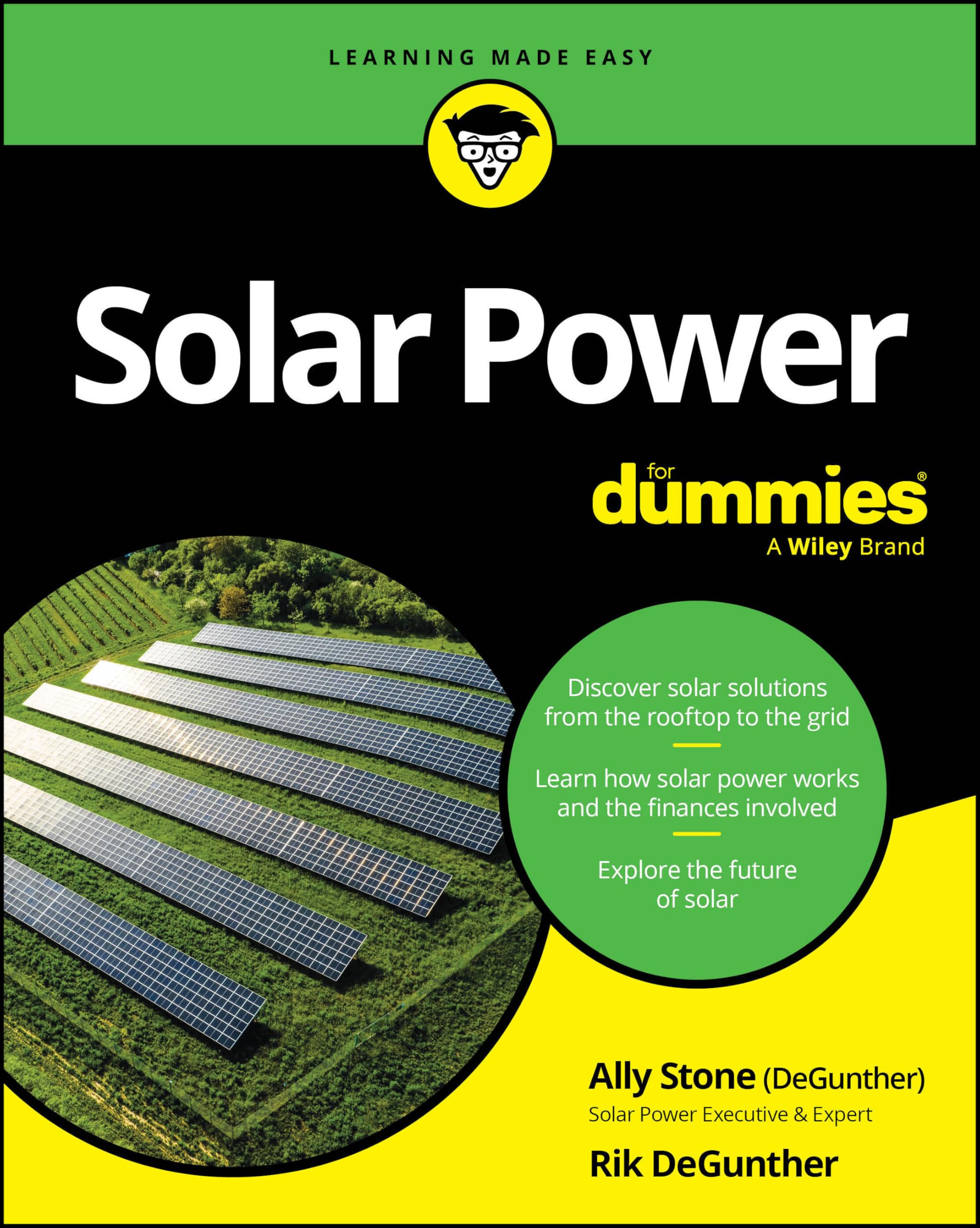 Solar Power For Dummies Stone DeGunther Paperback For Dummies 9781394382798 3e