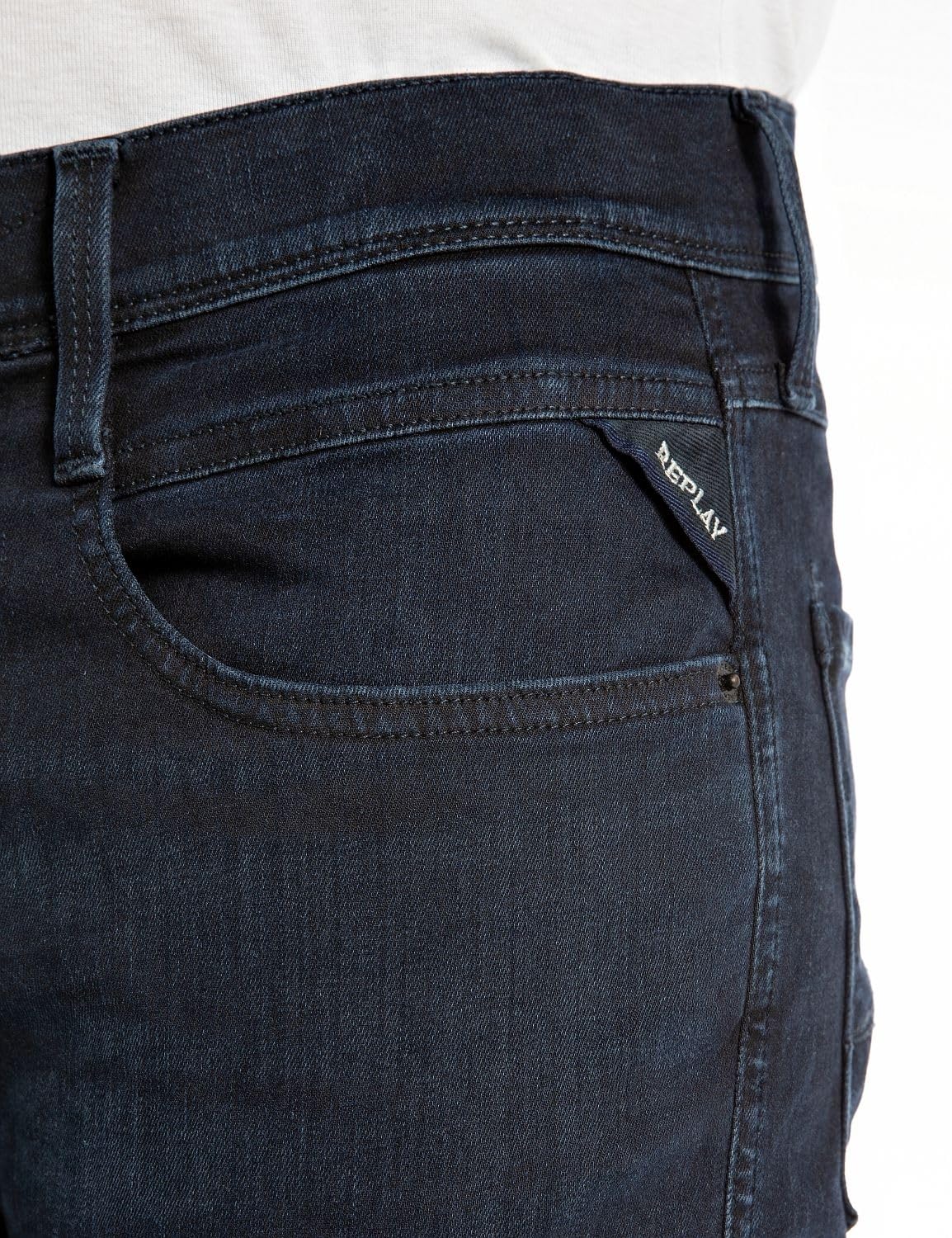 Replay Unisex M914 Anbass Hyperflex Forever Dark Jeans