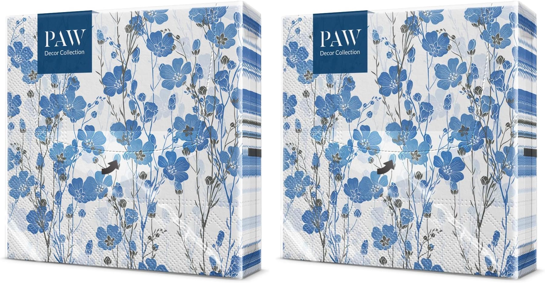 PAW - Servilletas Papel 3 Capas (33 x 33 cm) I 20 Unidades I Diseño de Naturaleza I Servilletas Papel Decoradas para Cumpleaños, Fiesta, Decoupage I Color: Peacock — view 61