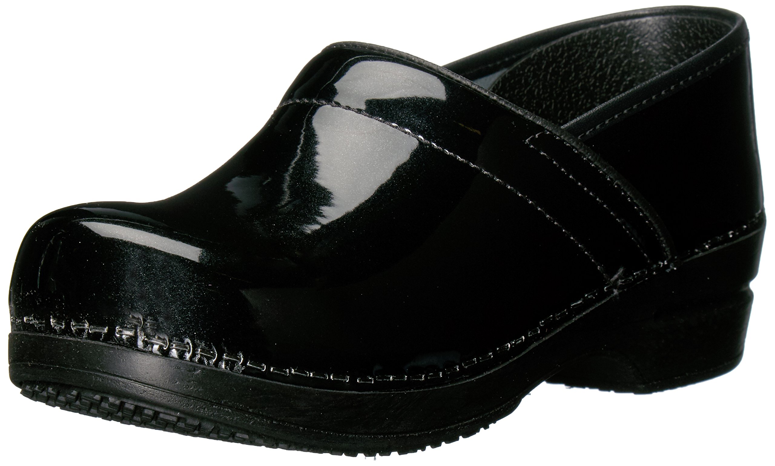 Sanita Sabel Patent Leather Women's Clog ASTM-Certified Slip-Resistant,  APMA-Approved, Closed-Back Slip On Shoes