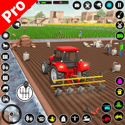 Tractor Farming Thresher Simulator - Real Truck Harvester Farming : Cargo Games 2025