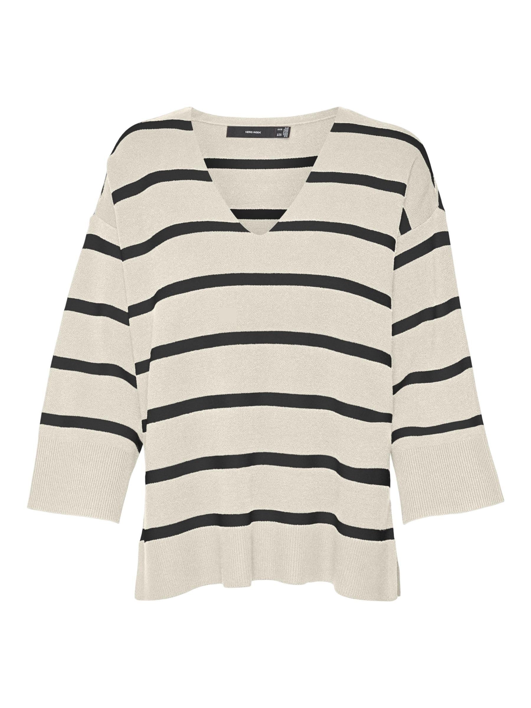 VERO MODA Female Knitted Jumper VMSABA Jumper, Birch, S