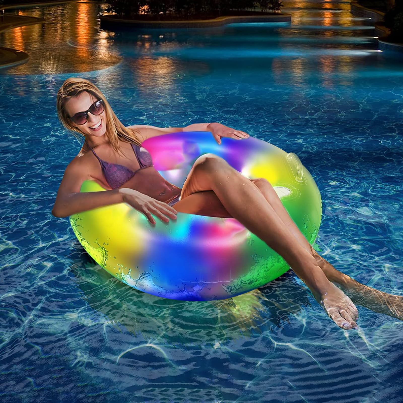 Anillo de natación Inflable,Anillo de Natación para Adultos,Flotador Inflable de Piscina,Playa Flotación para Adultos Niños Juguetes,para Piscinas de Verano y Playa para Adultos y Niños