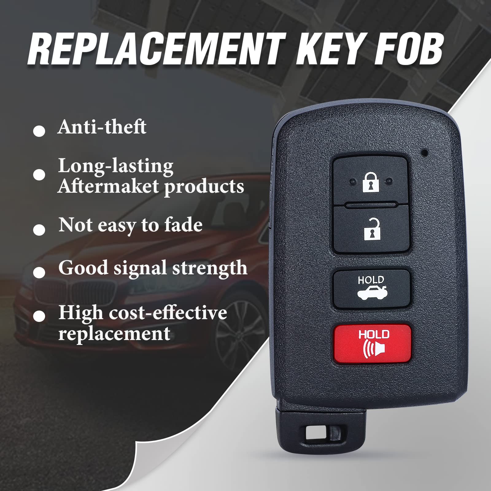 Amazon.com: Keymall Keyless Entry Smart Prox Remote Key Fob