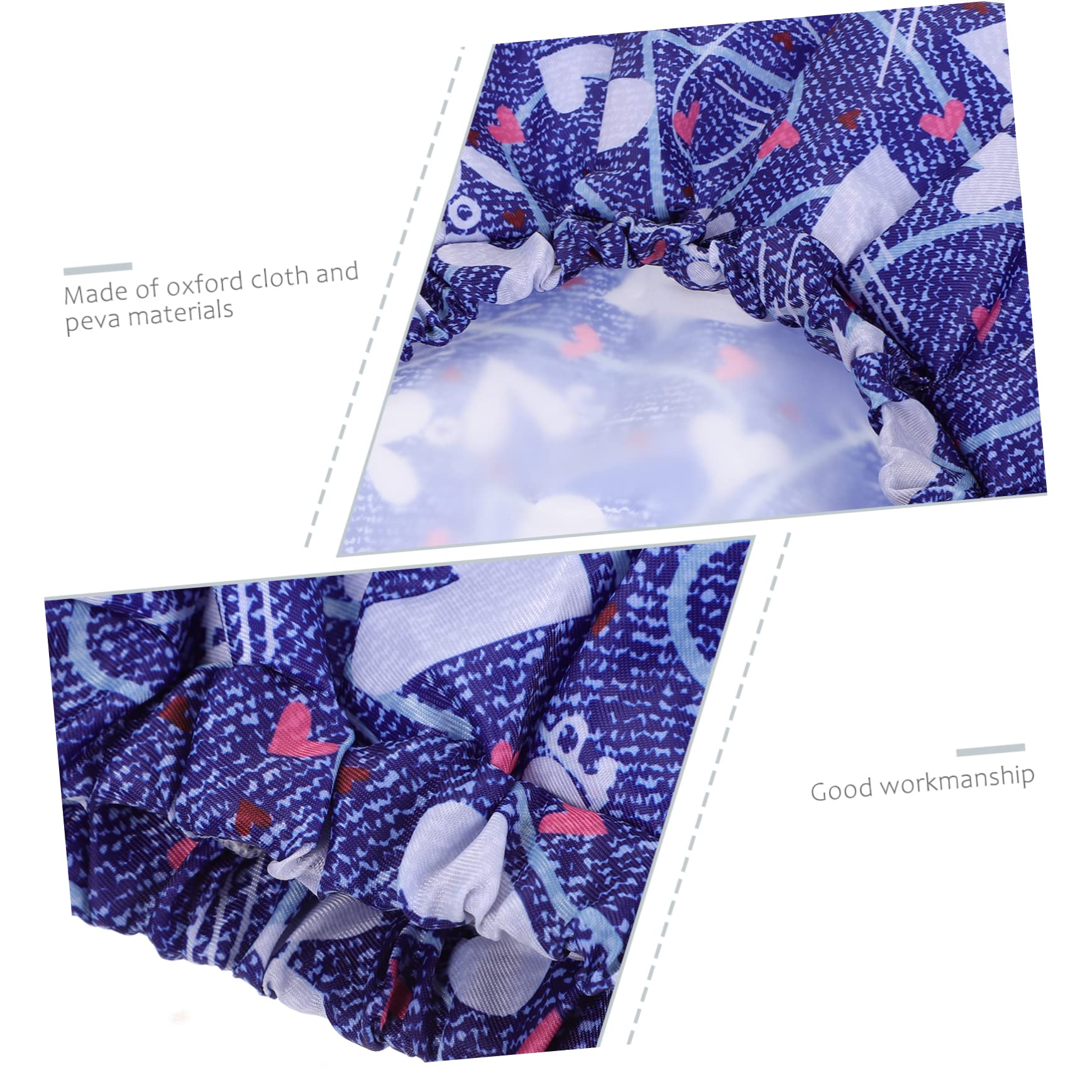 Beaupretty 3piezas Gorro De Para Hombres Sombrero De Baño De Doble Oxford y Peva Diseño Creativo y Práctico Para Cuidado Del Cabello Para y Spa