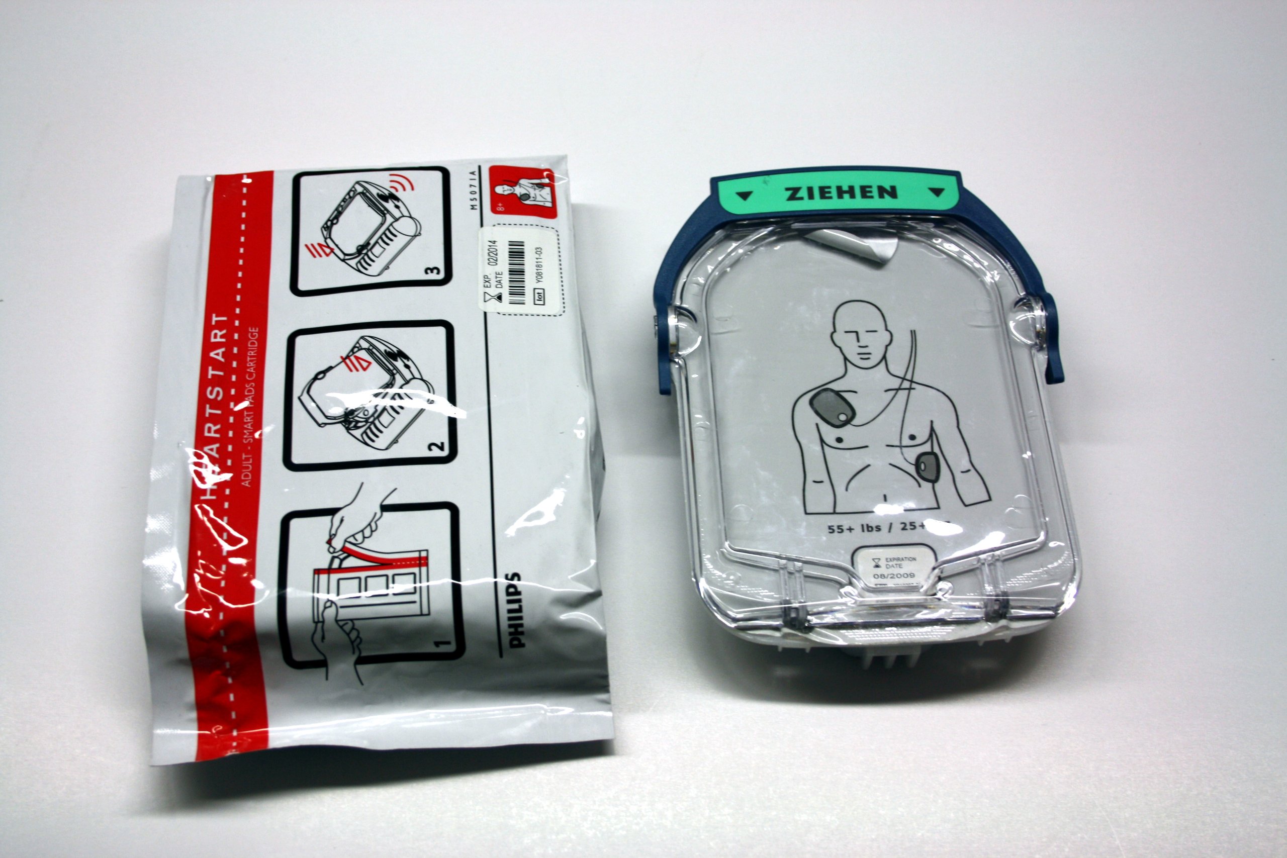 AED Defibrillations - Elektroden Kassette für Philips Modell HS1