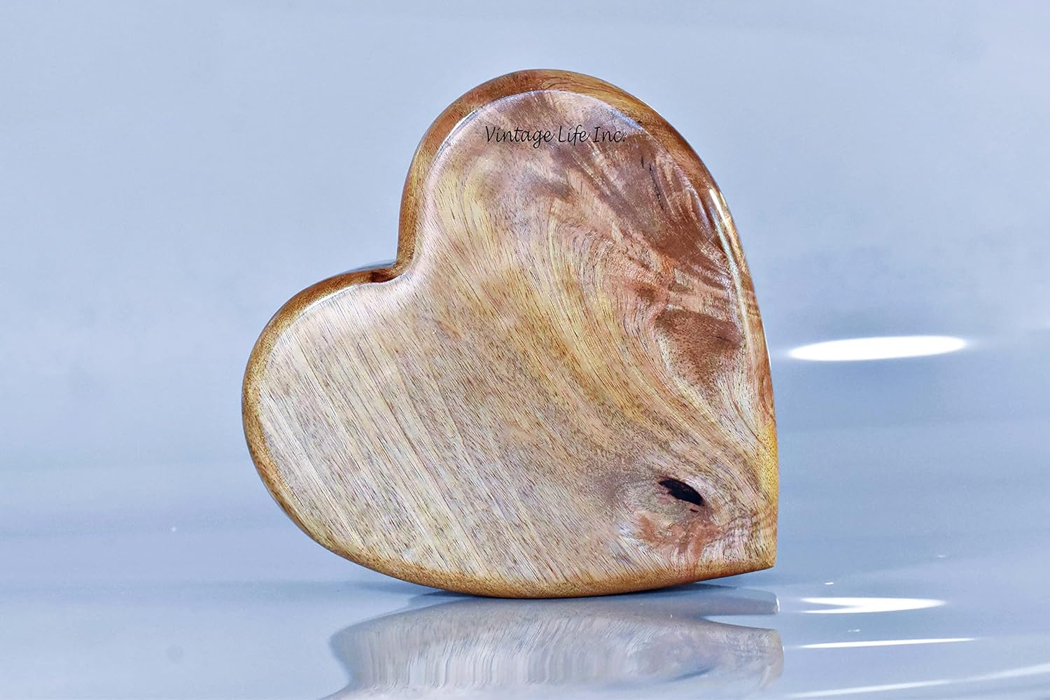 Personalized Handcrafted Heart-Shaped Wooden Cremation Urn, Biodegradable Memorial Keepsake for Human or Pet Ashes, Small (4.5 x 4 x 2 Inches)