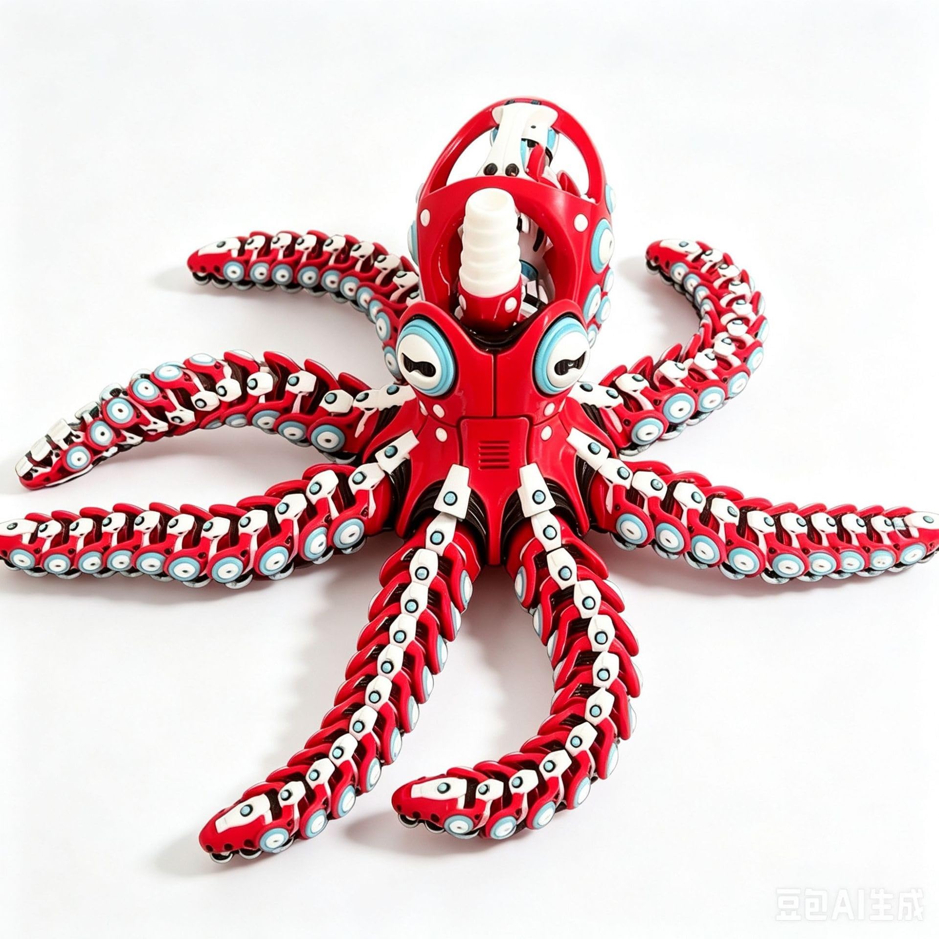 CASOME Mechanical Octopus Model, Articulated 3D Printed Desk Figure